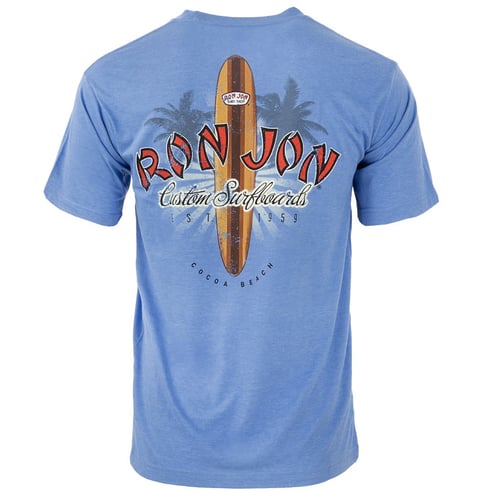 Ron Jon Distressed Cocoa Beach Custom Surfboards Unisex Tee | Ron