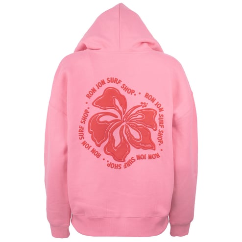 Rip Curl Ron Jon Women's Pink Hibiscus Puff Hoodie | Ron Jon Surf Shop