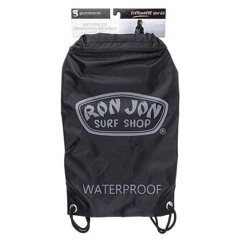 Ron Jon Black Grey Waterproof Cinch Sack