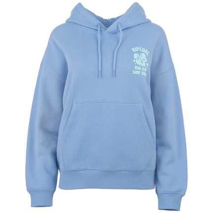 Ron Jon Rip Curl Women's Blue Hibiscus Puff Hoodie | Ron Jon Surf Shop
