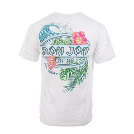 Ron Jon Key West FL Distressed Floral Surf Tee | Ron Jon Surf Shop