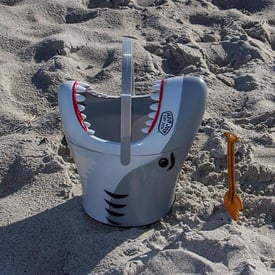 Shark sand bucket hot sale