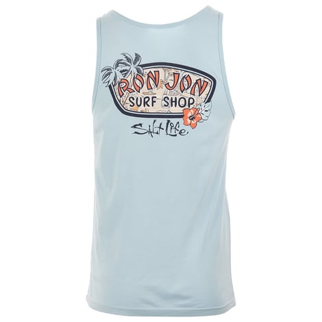 Salt Life Ron Jon Sky Blue Palm Drift Tank Top | Ron Jon
