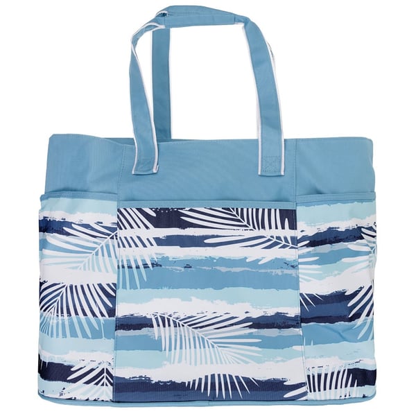 Ron Jon Palm Fronds Oversized Aqua Beach Tote Ron Jon Surf Shop