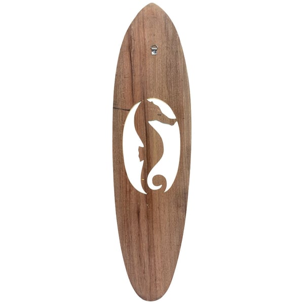 Ron Jon Natural Wooden Turtle Surfboard Wall Hanging | Ron