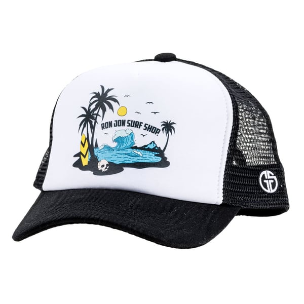 Ron Jon Kids Grom Squad Skull Beach Trucker Hat Ron Jon Surf Shop