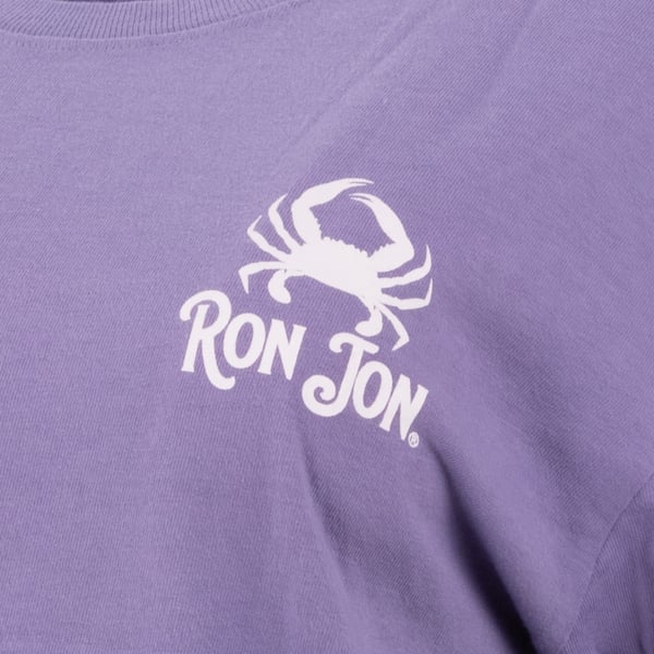 小物 RONJON Ron Jon Women's Cocoa Beach FL Distressed Hibiscus Badge Tee