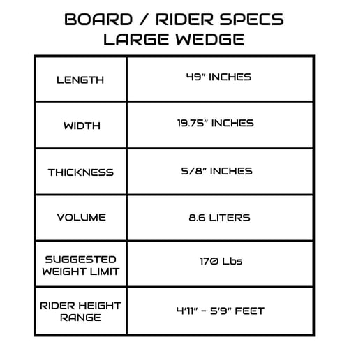 Zap Large Wedge Skimboard - 003 - Beach Gear | Ron Jon Surf Shop