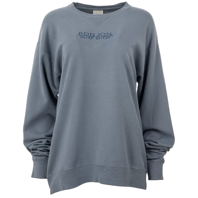 Ron Jon Women s Tonal Embroidered Oversized Crew Neck Pullover