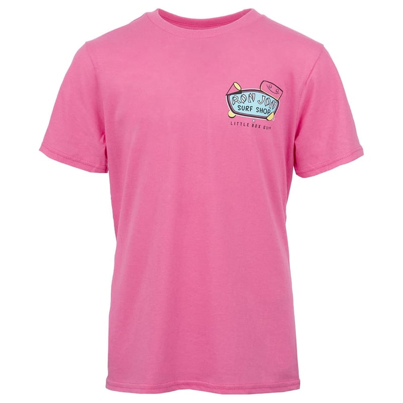 Little Box Guy Ron Jon Kids Pink Back to the 90's Tee | Ron Jon