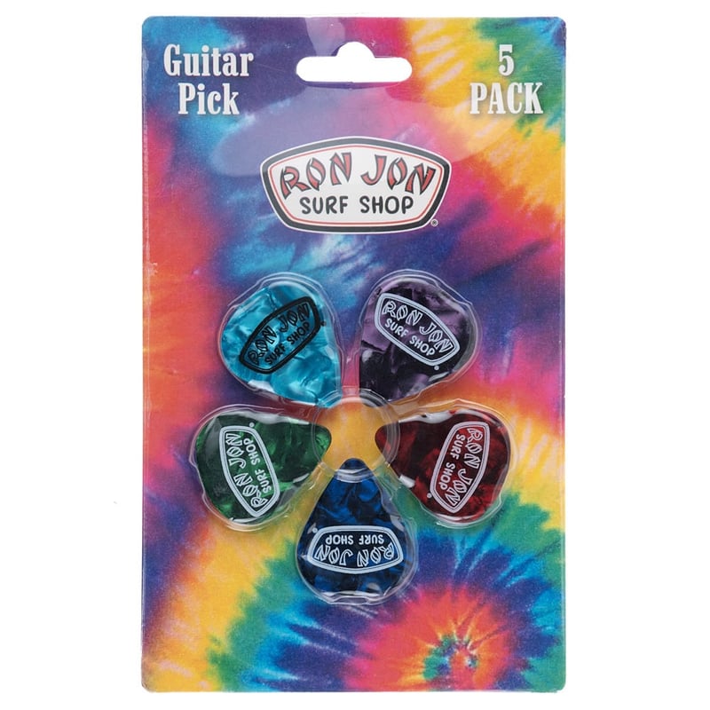 Ron Jon Tie Dye 5 Piece Guitar Pick Set