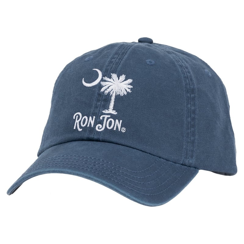 キャップ RONRON [RRxNAON] LATE CHECKOUT LETTERING BALL CAP NAVY Ron Jon Women's Myrtle Beach SC Palmetto Denim Navy Cap