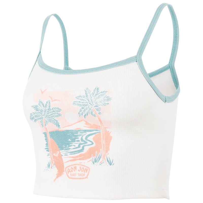 Roxy Ron Jon Women's Beach Scene Crop Tank Top | Ron Jon