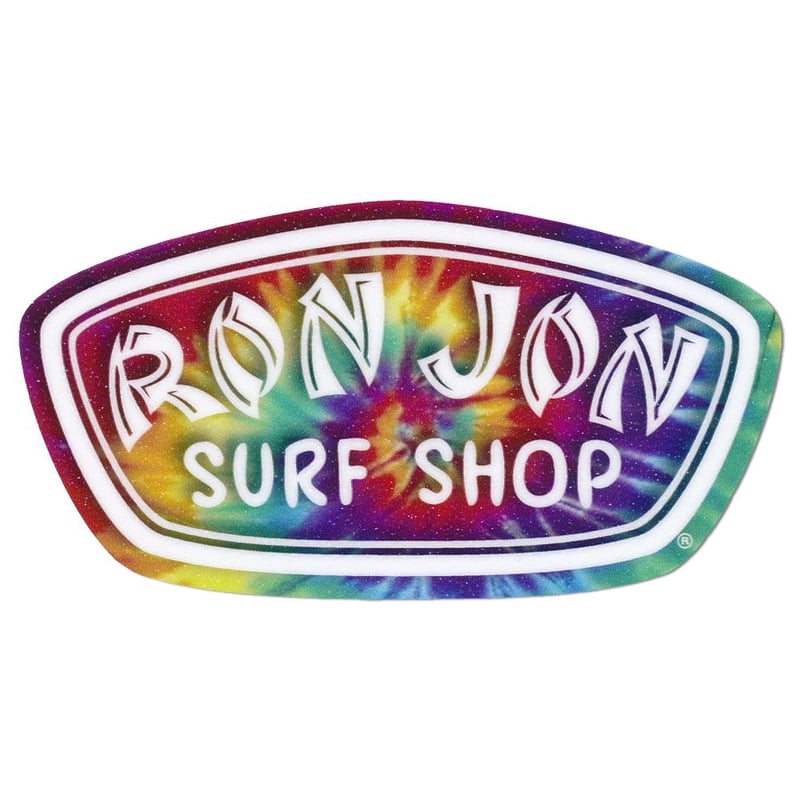 Ron Jon Tie Dye Badge Rugged Sticker | Ron Jon Surf Shop